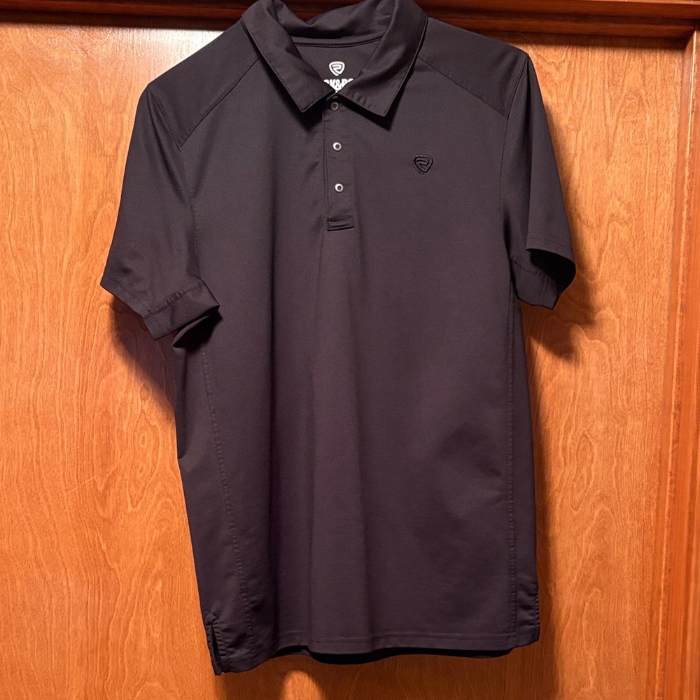 Black Rock & Roll Denim Polo Shirt